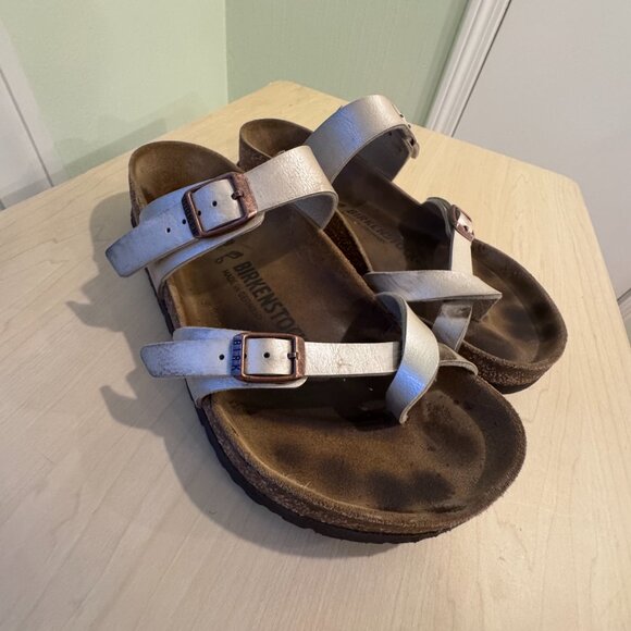 π‘ Birkenstock Mayari Sandals β Silver, Size 38 (US 7.5) - Picture 2 of 7